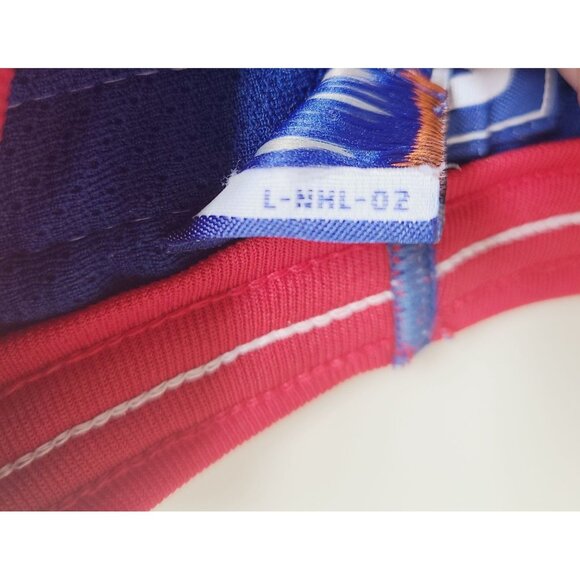 Vtg 90's Starter New York Rangers Jersey Authentic Center Ice Fight Strap NHL - Picture 11 of 16